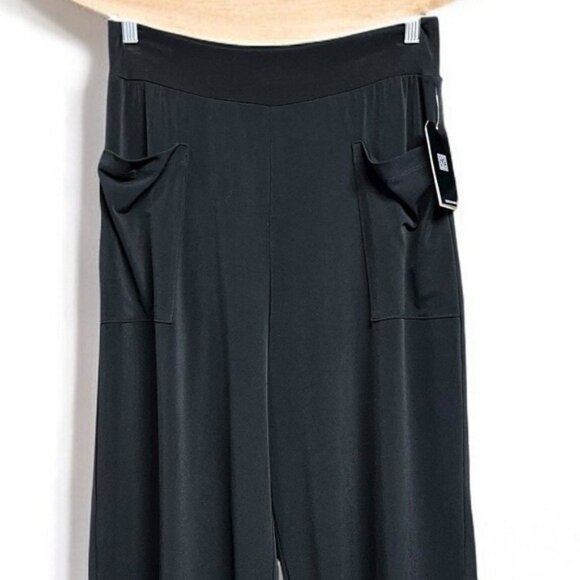 🌻NEW w/tags Clara Sun Woo Black High Waist Gauchos Size Small - Picture 4 of 11